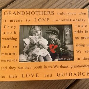 Grandmothers Love and Guidance Wooden Jewelry Box with Picture Frame